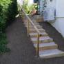 Escalier en traverses de chêne à Limas (3e partie)