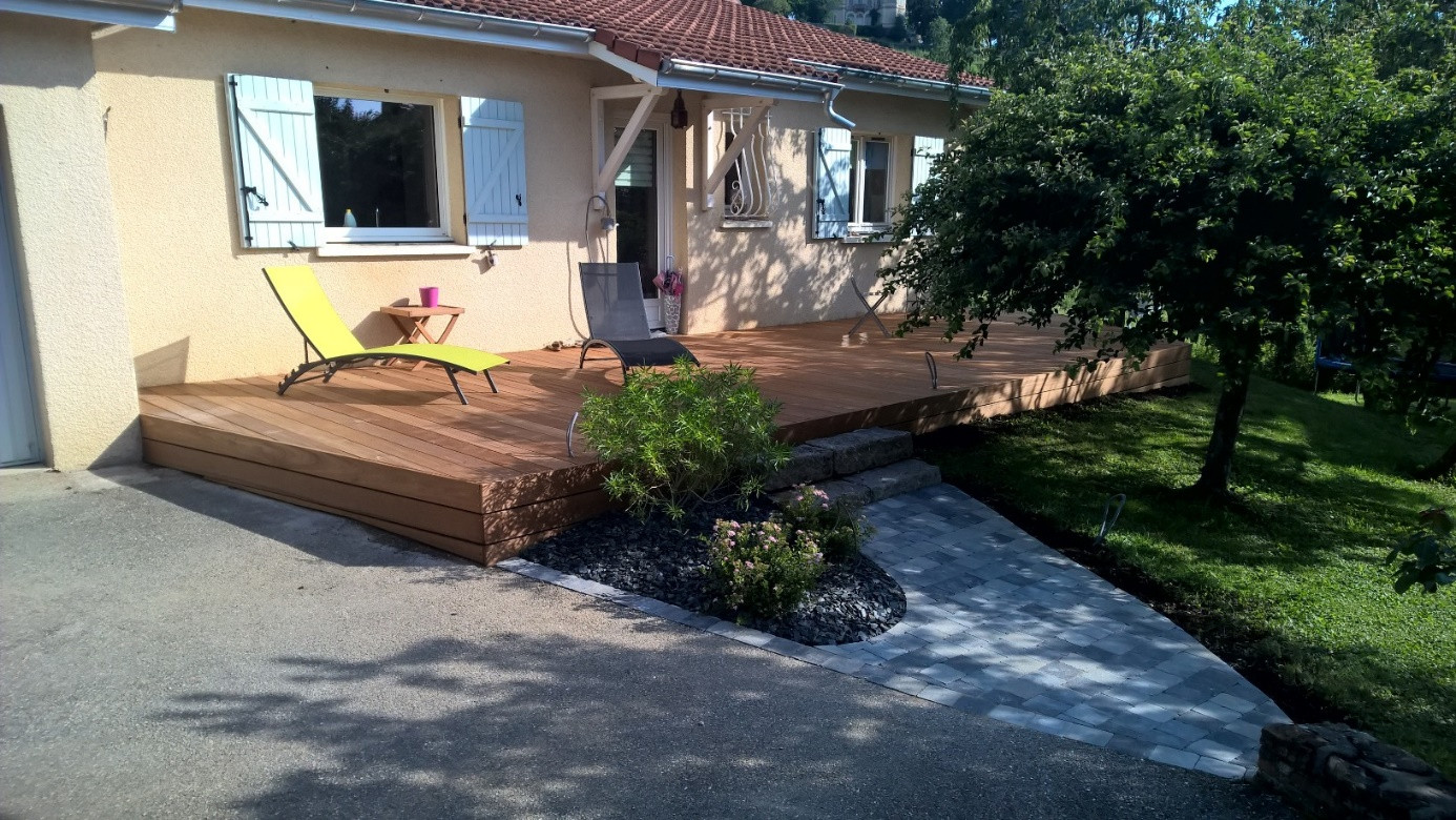 Rénovation et agrandissement d’une terrasse à Denicé