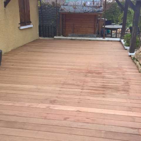 Rénovation et agrandissement d’unel terrasse bois à Odenas